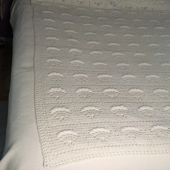 HAND MADE CROCHETED SOFA BLANKET